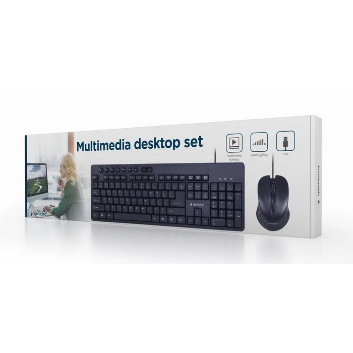 Клавиатура Gembird KBS-UM-04 Включена мишка Универсален USB