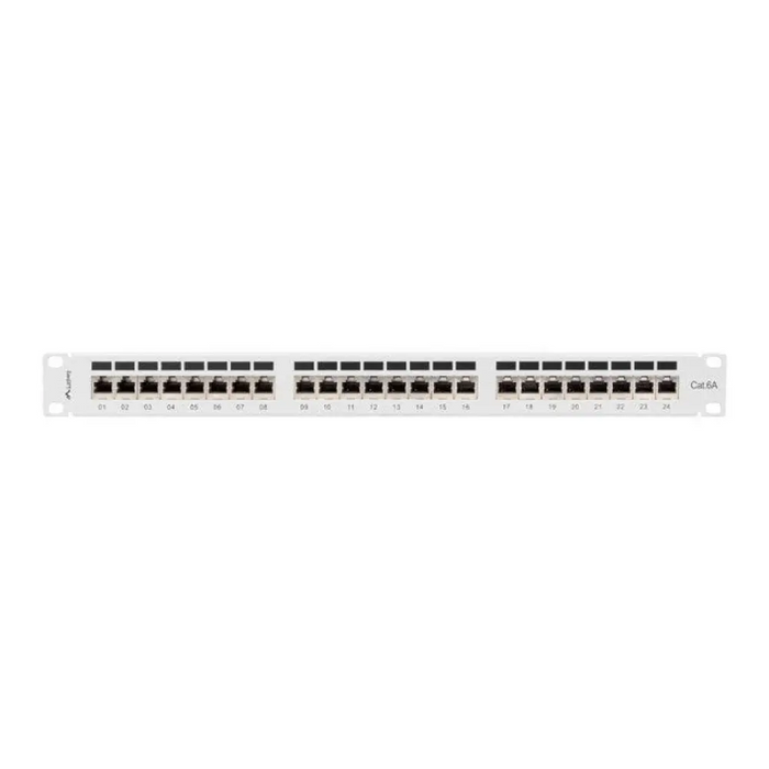 Пач панел Lanberg 24 порта 1U 19’’ CAT.6a ftp с кабелен