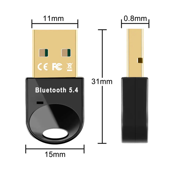 Мини Bluetooth 5.4 адаптер Wozinsky WUSB54YS USB-A приемник