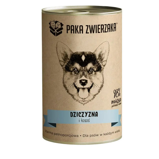PAKA ZWIERZAKA Дивеч и сьомга - мокра храна за кучета