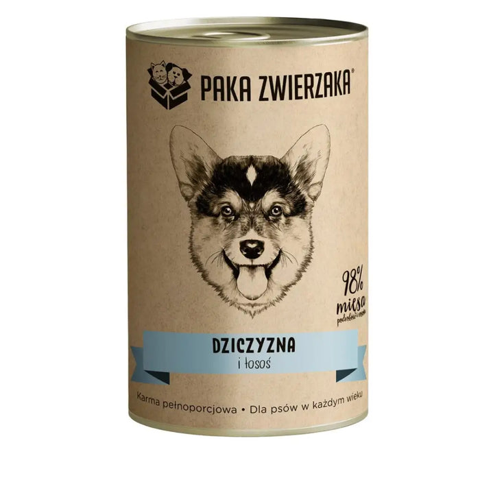 PAKA ZWIERZAKA Дивеч и сьомга - мокра храна за кучета