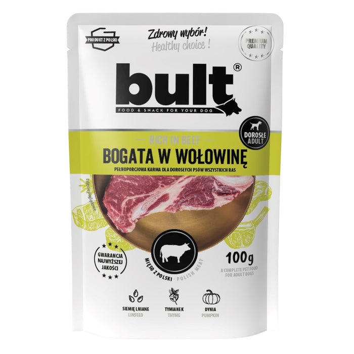 BULT Пауч смляно месо, богато на говеждо за куче 100g