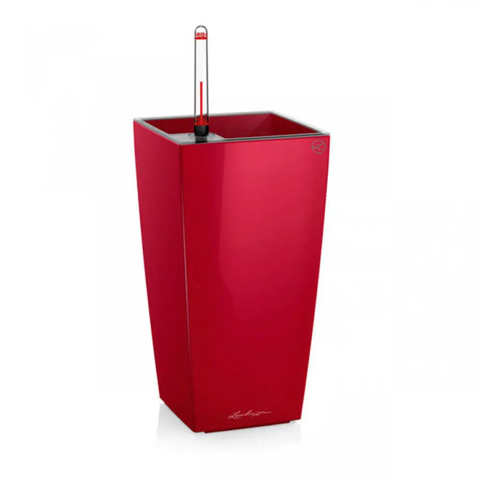 КАШПА 14X14CM С НАПОИТЕЛНА СИСТЕМА LECHUZA MAXI CUBI RED