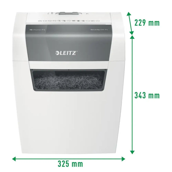 Домашен шредер Leitz IQ P4 6 листа 15 л кофа за боклук