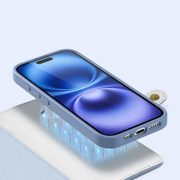 Кожен калъф Dux Ducis Lawa за iPhone 16 със свалящ
