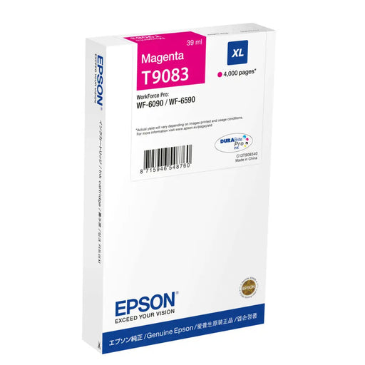 Мъжка тениска с къс ръкав Epson C13T90834N Червен Пурпурен
