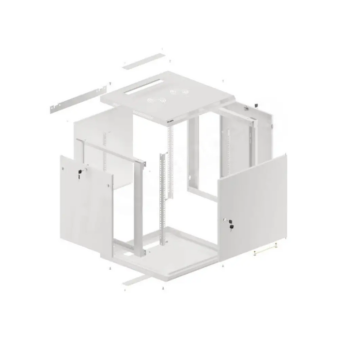 Шкаф Lanberg стелаж 19’’ за монтаж на стена 12U/600x600