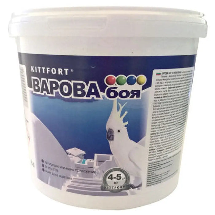 ВАРОВА БОЯ БЯЛА 6 KG ЗА ВЪТРЕШНО/ВЪНШНО БОЯДИСВАНЕ KITTFORT