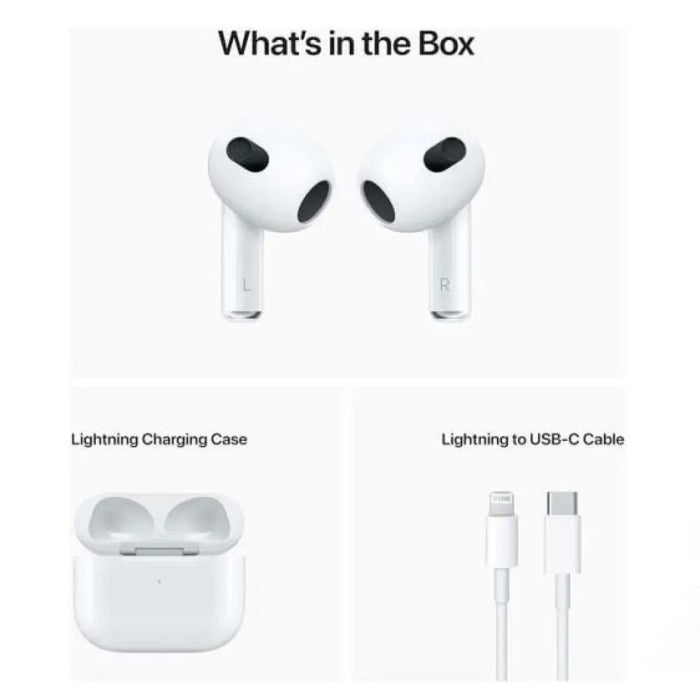 Безжични слушалки Apple AirPods MPNY3LL/A (3-то поколение