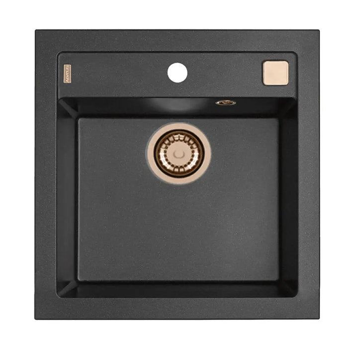 ГРАНИТНА КУХНЕНСКА МИВКА ALVEUS FORMIC 20 52Х50Х20 СМ. ЧЕРНА