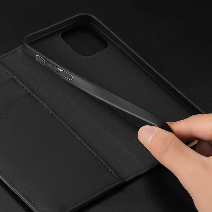 Калъф Dux Ducis Hivo iPhone 16 Pro с флип и RFID защита