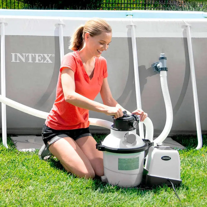 ФИЛТЪРНА ПОМПА С ПЯСЪК И СИСТЕМА ЗА СОЛЕНА ВОДА INTEX 26676