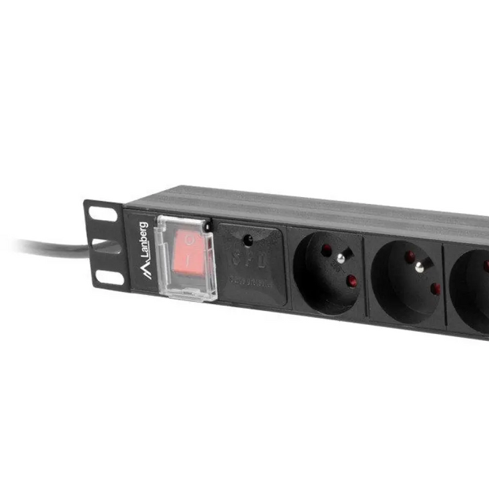Lanberg разпределителен блок (pdu) 19’’ 1U 16a 2m 8x