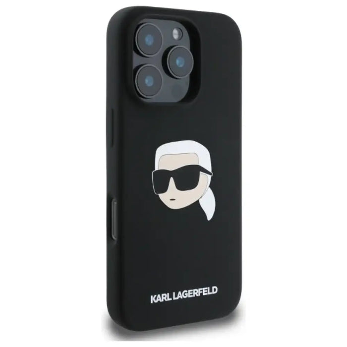 Силиконов калъф MagSafe за iPhone 16 Pro Karl Lagerfeld