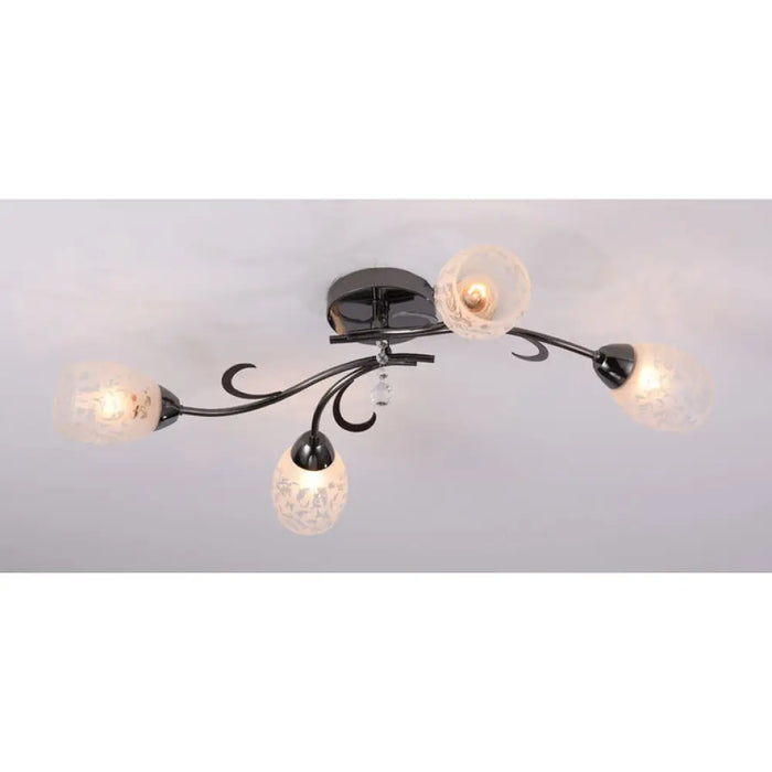 ПОЛИЛЕЙ ЧЕТВОРКА КРИСТАЛ/ГРАФИТ E27 ACIKOLIGHT