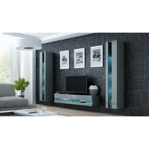 Поставка за телевизор Cama VIGO NEW 30/140/40 сив/сив гланц