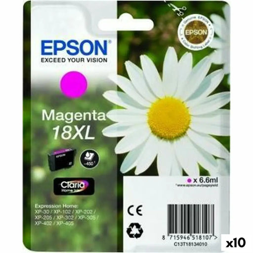 Оригиална касета за мастило Epson Nº18XL Пурпурен цвят (10
