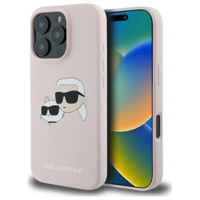 Силиконов кейс Karl Lagerfeld Heads Print MagSafe за iPhone