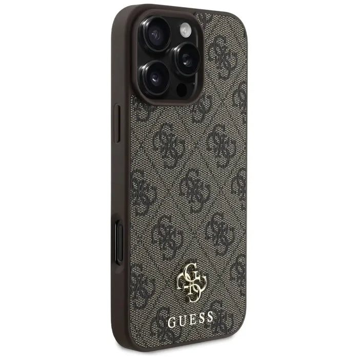 Guess HC PU 4G малък 4G и класически калъф за iPhone 16 Pro