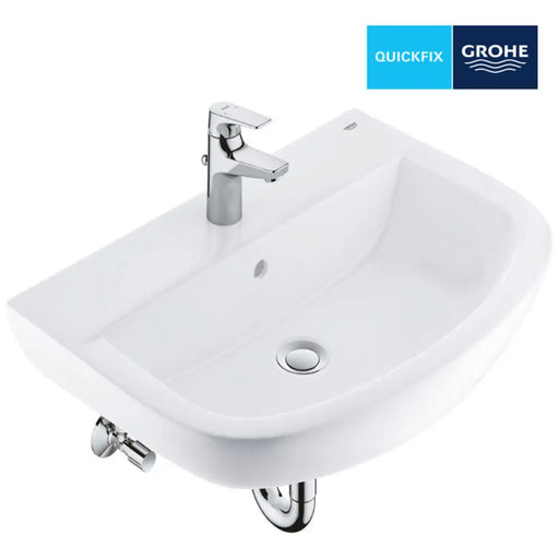 КОМПЛЕКТ УМИВАЛНИК СМЕСИТЕЛ И СИФОН GROHE BAU CERAMIC