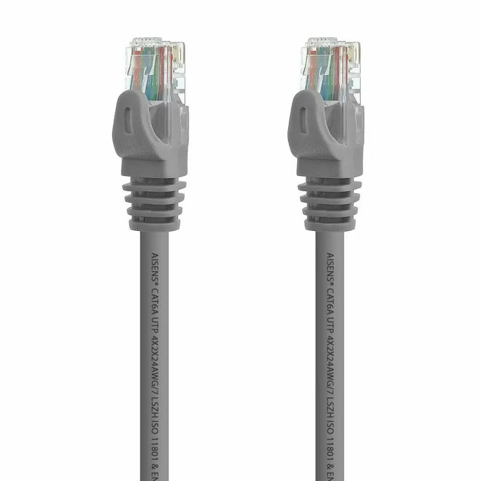Твърд RJ45 кабел категория 6 UTP Aisens A145-0329 Сив 5 m