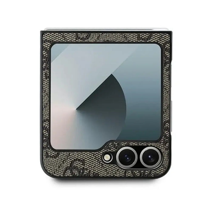 Кожен 4G метален лого калъф Guess за Samsung Galaxy Z Flip