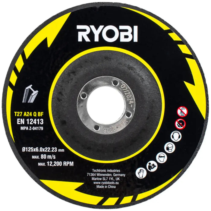 ЪГЛОШЛАЙФ RYOBI RAG800-125TA6 125 мм 800 W