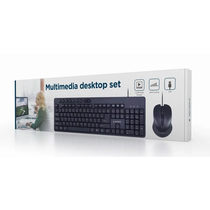 Клавиатура Gembird KBS-UM-04 Включена мишка Универсален USB
