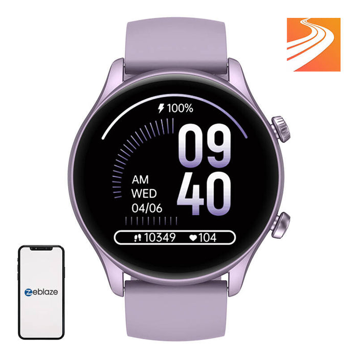 Смарт часовник Zeblaze Btalk 3 Plus, Bluetooth 5.2, 260 mAh, лилав