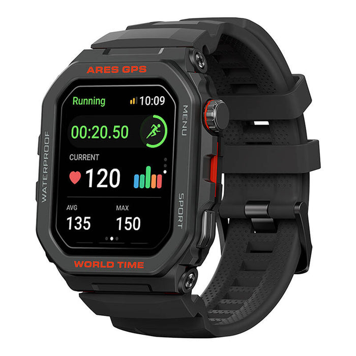 Смарт часовник Zeblaze Ares GPS, Bluetooth 5.3, 380 mAh, черен
