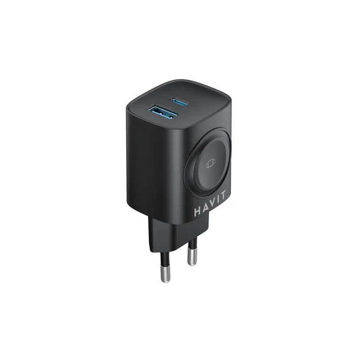 Havit UC132 EU - GaN 22 W двупортово зарядно с опция