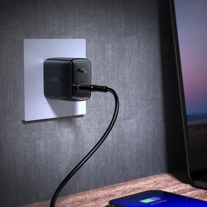 Стенно зарядно устройство Acefast A3 PD20W с USB-C с щепсел