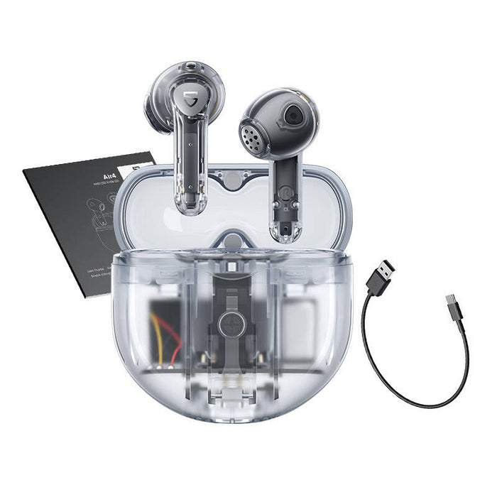 Безжични слушалки Soundpeats Air TP, Bluetooth 5.3, бели