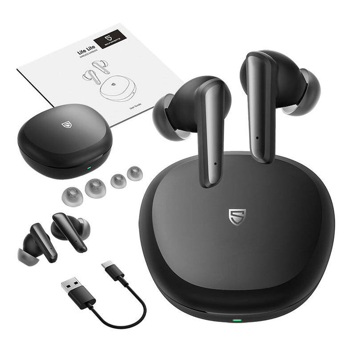 Безжични слушалки Soundpeats Life Lite, Bluetooth 5.3, черни