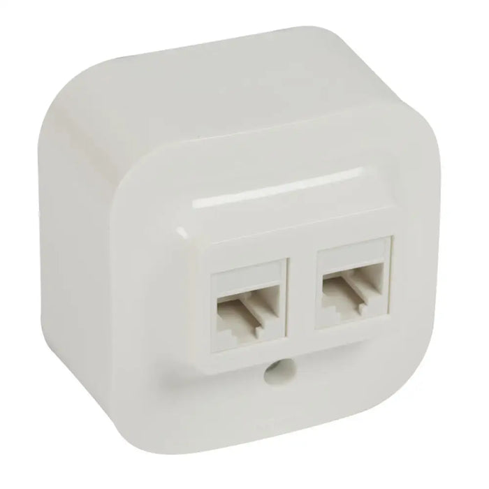 РОЗЕТКА 2XRJ45 UTP КАТЕГОРИЯ 5Е ЗА ОТКРИТ МОНТАЖ FORIX