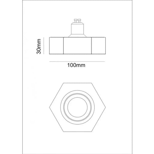 ЛУНА ЗА ВГРАЖДАНЕ GU10 30MM БЯЛА LIGHTEX NANO