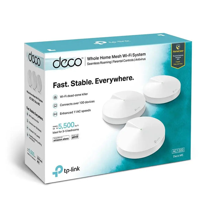 Безжичен рутер TP-Link Deco M5 AC1300 2.4/5 GHz 400 - 867