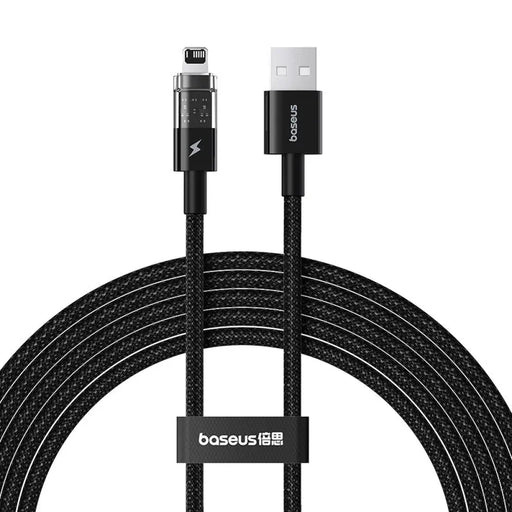 Кабел за бързо зареждане Baseus Gem USB to IP 2.4A 2 м Черен