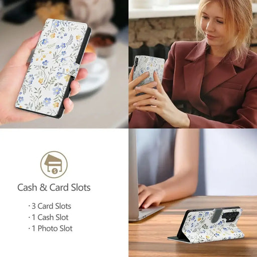 Калъф Tech-Protect Wallet за Samsung Galaxy A56 5G - Бели