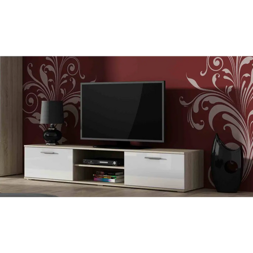 Комплект SOHO 5 (шкаф RTV180 + стенен шкаф + рафтове) дъб
