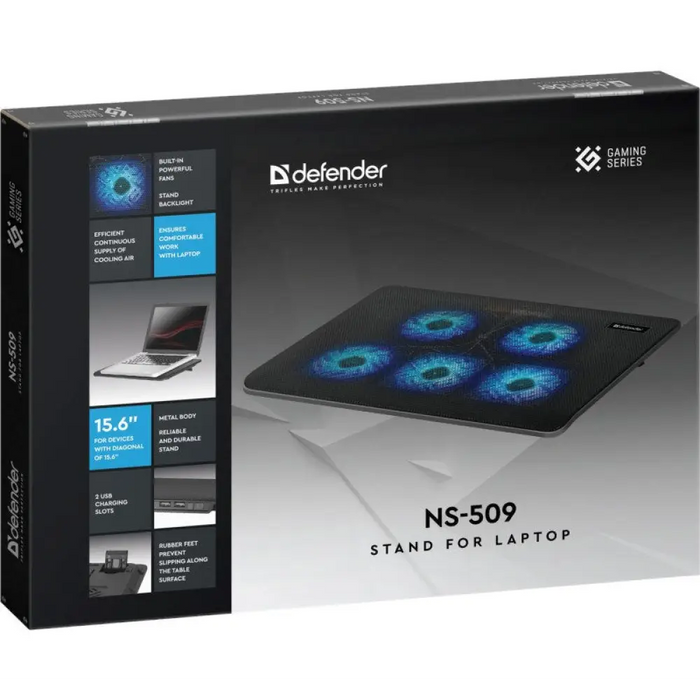 Стойка за охлаждане на лаптоп DEFENDER NS-509 15.6’’ 5W