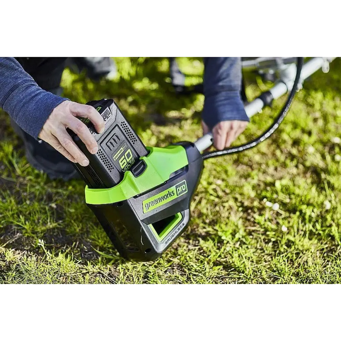 Тример/коса с дръжка за велосипед 60V Greenworks GD60BCB