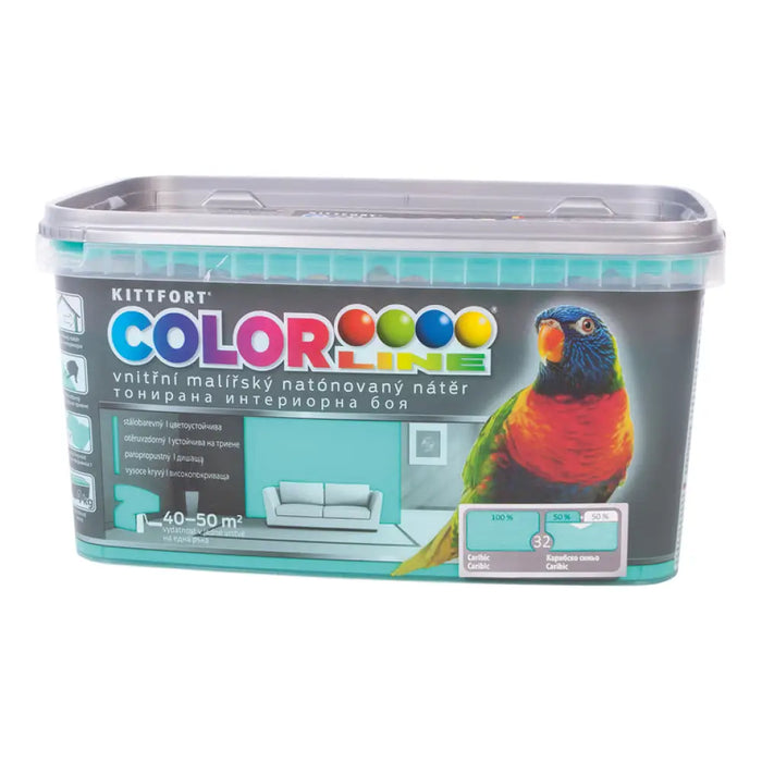 ЦВЕТЕН ЛАТЕКС КАРИБСКО СИН 4 KG COLOR LINE