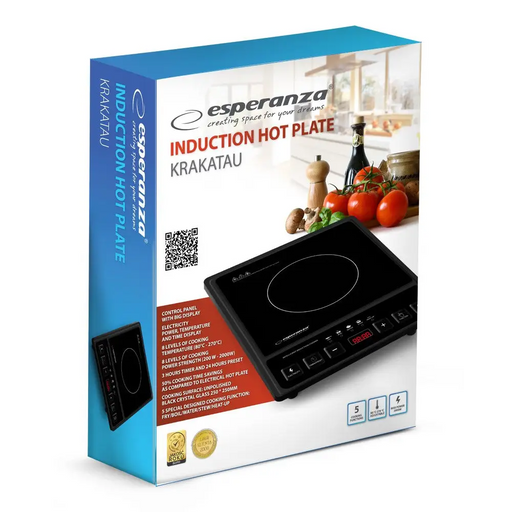 Котлон Esperanza EKH011 Черен плот Zone индукционен котлон
