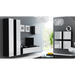 Шкаф Cama Квадрат VIGO 50/50/30 черен/бял гланц