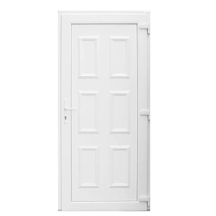 ВХОДНА ВРАТА PVC С ДЕКОРАТИВЕН ПАНЕЛ PROFILINK БЯЛА 90X200