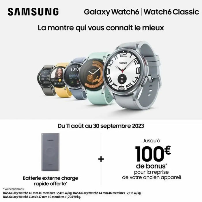 Смарт часовник Samsung Galaxy Watch6 Classic R965