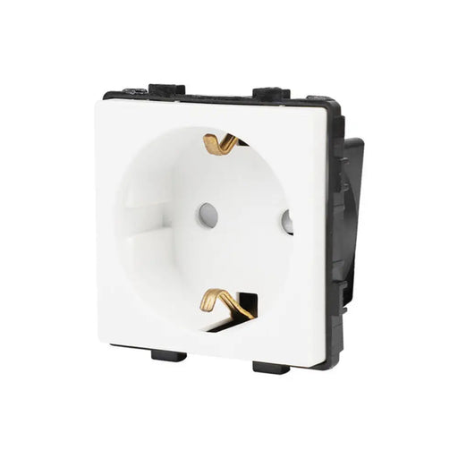 КОНТАКТ С ДЕТСКА ЗАЩИТА МЕХАНИЗЪМ БЯЛ LUXON