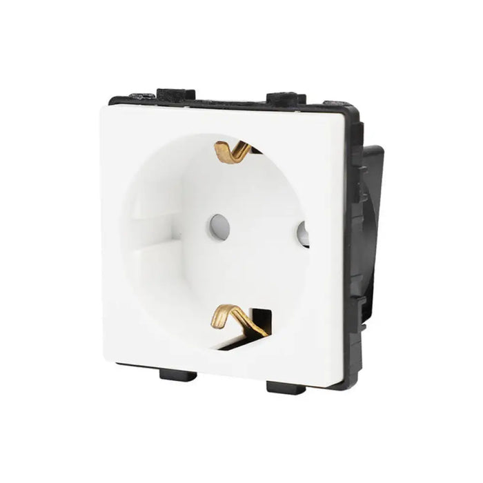 КОНТАКТ С ДЕТСКА ЗАЩИТА МЕХАНИЗЪМ БЯЛ LUXON