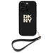 Калъф с лого на DKNY за китка за iPhone 16 Pro Max - черен